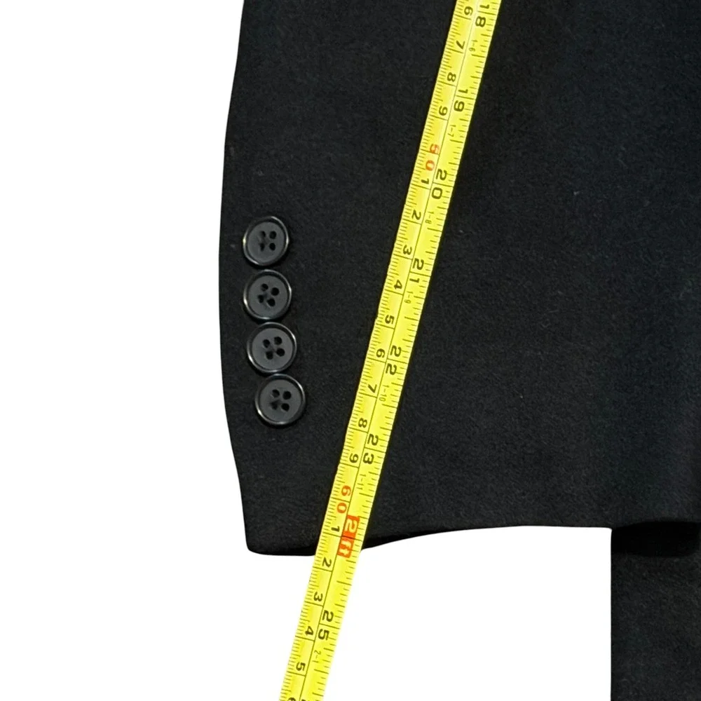 Fioravanti Couture Mens 100% Cashmere Blazer Sport Coat Black Made in USA 46R